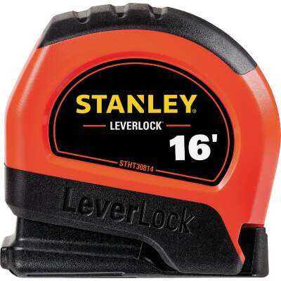 Stanley LeverLock 16 Ft. High-Visibility Tape Measure